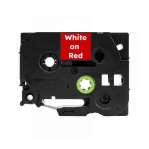 Brother Tze465 Hvid på rød standardtape kompatibel 36mm x 8m - Brother - kompatibel