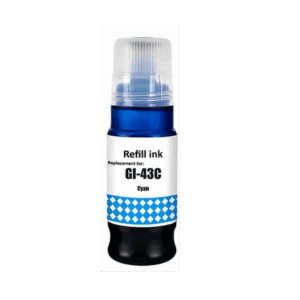 Canon GI-43C cyan refill 70 ml 4672C001   alternativ - INKpartner ApS