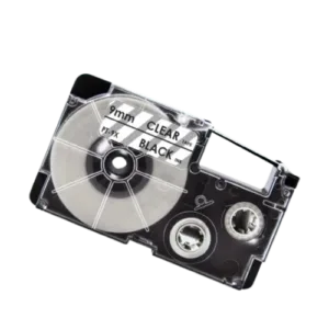 Casio XR-9X Sort tekst / Klar tape 9 mm x 8 m tape - Kompatibel - INKpartner ApS