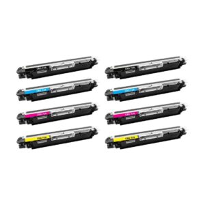 Rabatpakke - Canon CRG 729 2 x BK-C-M-Y toner kompatibel 4370B002-2 8.600 sider - Canon - kompatibel