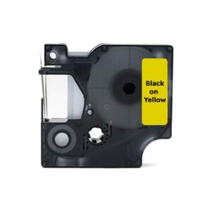 Dymo 53718 sort på gul tape - Kompatibel S0720980 - 24mm x 7m - Dymo - Kompatibel