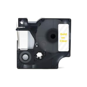 Dymo 53725 guld på gennemsigtig tape - Kompatibel S0721010 - 24mm x 7m - Dymo - Kompatibel