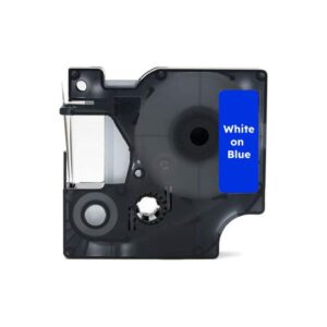 Dymo 53726 hvid på blå tape - Kompatibel S0721010 - 24mm x 7m - Dymo - Kompatibel