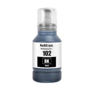 Epson 102 sort refill 130 ml C13T03R140  alternativ - INKpartner ApS