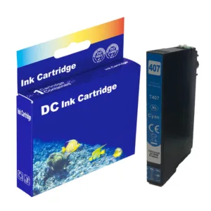 Epson 407XL cyan printerpatron 27 ml C13T07U240  alternativ - INKpartner ApS