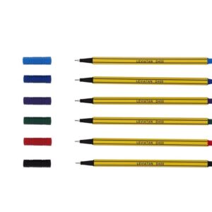 Fineliner leviatan D400, Sæt med 6 stk farver - INKpartner ApS