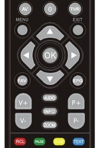 Fjernbetjening, original, Denver DVBC110HD - KOZ