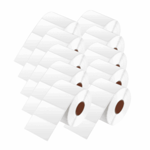 Etikette Labels til Zebra printere. 15000 stk 57mm x 32mm Thermal labels - INKpartner ApS