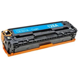 HP 128A cyan toner 1.300 sider  alternativ  CE321A - INKpartner ApS