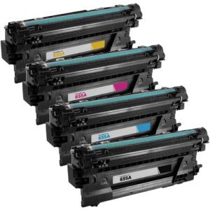 Rabatpakke - HP 655A 1 x BK-C-M-Y Kompatibel CF450A - 453A 44.000 sider - HP - Kompatibel