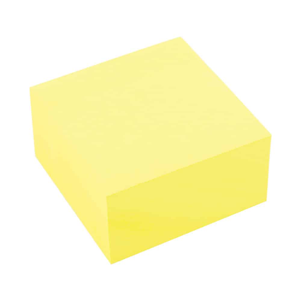 img-110 Notesblok - Alternativ til Post-it, Gul, 400 Sider, 76x76mm, 1 stk. - NoNameCE PRODUCTS