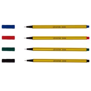 Fineliner Sæt Leviatan D400 med 4 Farver - Leviatan