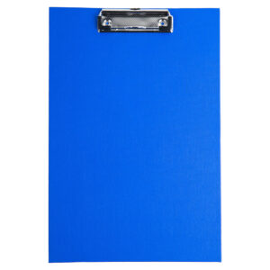 Clipboard A4 Blå med Klemme, Uden Forside - D.rect