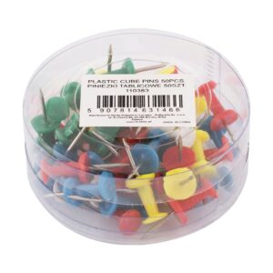 Tegnestifter - Push Pins i Assorterede Farver, 50 stk. - D.rect