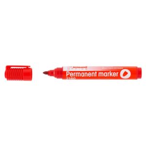Permanent marker - Rød - Rund spids 1-3mm - 12 stk. - D.rect