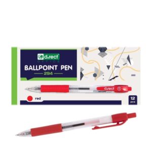 Kuglepen BALLPOINT, Type 294 Rød 12 stk - INKpartner ApS