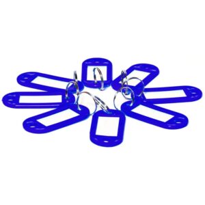 Nøglerings Tag - Blå 10 stk - INKpartner ApS