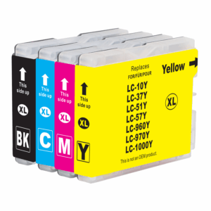 Pakke sæt Brother LC1000  4 farver BK-C-M-Y  alternativ - INKpartner ApS