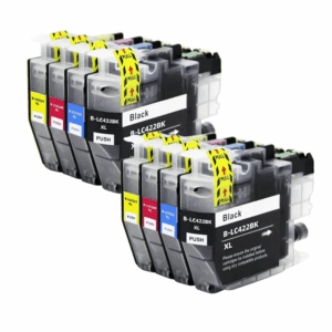 Pakke sæt Brother LC422XL  2x 4 farver BK-C-M-Y  alternativ, 15000 - INKpartner ApS