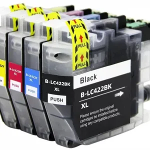 Pakke sæt Brother LC422XL  4 farver BK-C-M-Y  alternativ, 7500 - INKpartner ApS