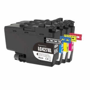 Pakke sæt Brother LC427XL 4 farver BK-C-M-Y alternativ - 21000 sider - INKpartner ApS