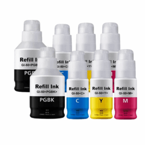 Pakke sæt Canon GI-50 - 2x4 farver BK-C-M-Y  alternativ  760 ml - INKpartner ApS