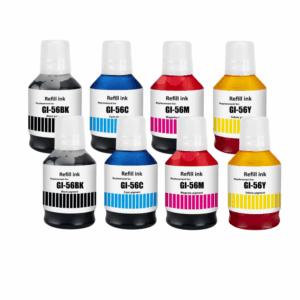 Pakke sæt Canon GI-56Y - 8 farver 2x BK-C-M-Y  alternativ  1150 ml - INKpartner ApS
