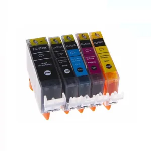Pakke sæt Canon PGI-520 / CLI-521  5 farver PBK-BK-C-M-Y  alternativ  70 ml - INKpartner ApS
