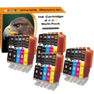 Pakke sæt Canon PGI-525 / CLI-526  4x5 farver PBK-BK-C-M-Y  alternativ  236ml - INKpartner ApS