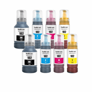 Pakke sæt Epson 102  2 x 4 farver BK-C-M-Y  alternativ  680 ml - INKpartner ApS