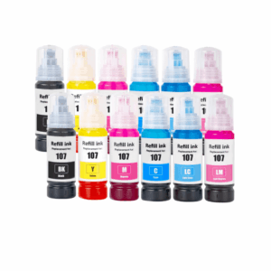 Pakke sæt Epson 107 2x6 farver BK-C-M-Y-LM-LC alternativ 840 ml - INKpartner ApS