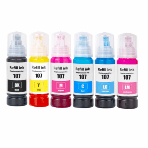 Pakke sæt Epson 107 6 farver BK-C-M-Y-LM-LC alternativ 420 ml - INKpartner ApS