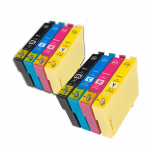 Pakke sæt Epson 1281-1284 2x 4 farver BK-C-M-Y alternativ 102 ml - INKpartner ApS