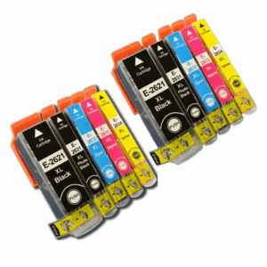 Pakke sæt Epson 26XL 2 x 5 farver PBK-BK-C-M-Y alternativ 130 ml - INKpartner ApS