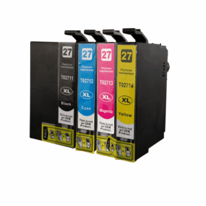 Pakke sæt Epson 27XL 4 farver BK-C-M-Y alternativ 80 ml - INKpartner ApS