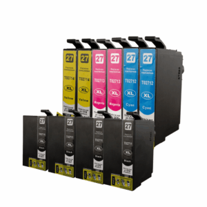 Pakke sæt Epson 27XL 4x BK 2x C-M-Y alternativ 230 ml - INKpartner ApS