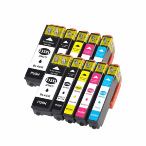 Pakke sæt Epson 33XL 2x5 farver BK-PBK-C-M-Y alternativ 156 ml - INKpartner ApS