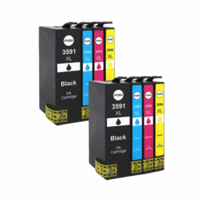 Pakke sæt Epson 35XL - 2x4 farver BK-C-M-Y alternativ 260 ml - INKpartner ApS