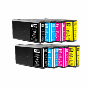 Pakke sæt Epson 79XL 2 x 4 farver BK-C-M-Y alternativ 200 ml - INKpartner ApS