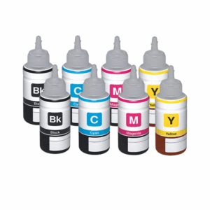 Pakke sæt Epson T6641 T6644 2x4 farver BKCMY alternativ, 800 ml - INKpartner ApS