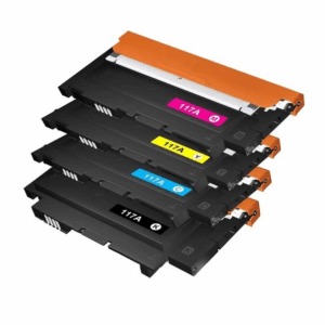 Pakke sæt HP 117A  4 farver BK-C-M-Y  alternativ  3100 sider - INKpartner ApS
