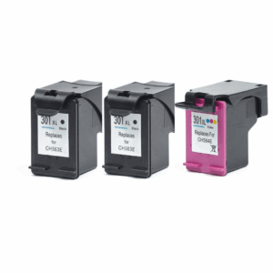 Pakke sæt HP 301XL  2Sort, 1 farver  alternativ  48 ml - INKpartner ApS