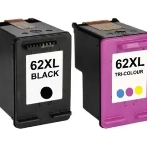 Pakke sæt HP 62XL  1 Sort, 1 farver  alternativ  35 ml - INKpartner ApS