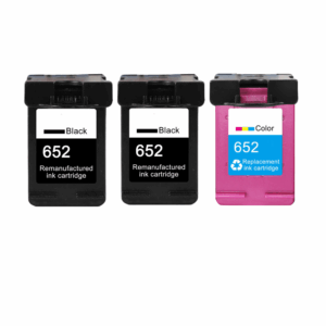 Pakke sæt HP 652XL  2 Sort, 1 farver  alternativ  54 ml - INKpartner ApS