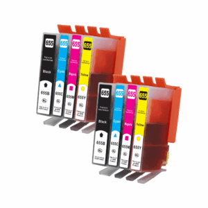 Pakke sæt HP 655XL  2 x 4 farver BK-C-M-Y  alternativ  655XL  140ml - INKpartner ApS
