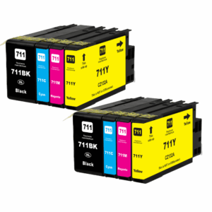 Pakke sæt HP 711  2x4 farver BK-C-M-Y  alternativ  340ml - INKpartner ApS