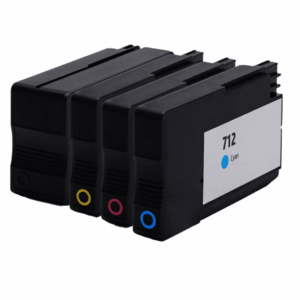 Pakke sæt HP 712 4 farver BK-C-M-Y alternativ 167 ml - INKpartner ApS