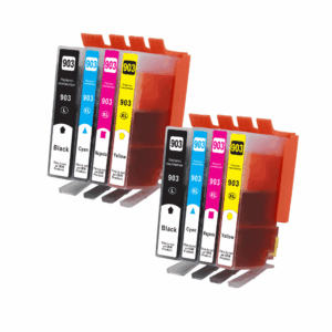 Pakke sæt HP 903XL 2 x 4 farver BK-C-M-Y alternativ 364XL, 138ml - INKpartner ApS