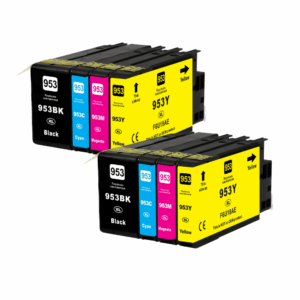 Pakke sæt HP 953 2 x 4 farver BK-C-M-Y alternativ 256ml - INKpartner ApS