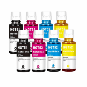 Pakke sæt HP GT52/GT51  2x4 farver BK-C-M-Y  alternativ  600 ml - INKpartner ApS